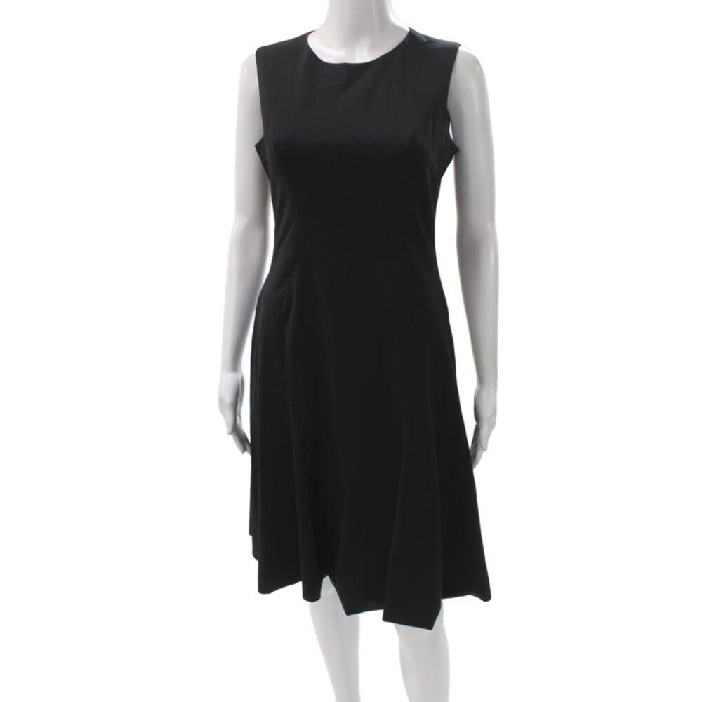 Prabal Gurung Women Fit & Flare Knee Length Sleeveless Black Dress Size 4